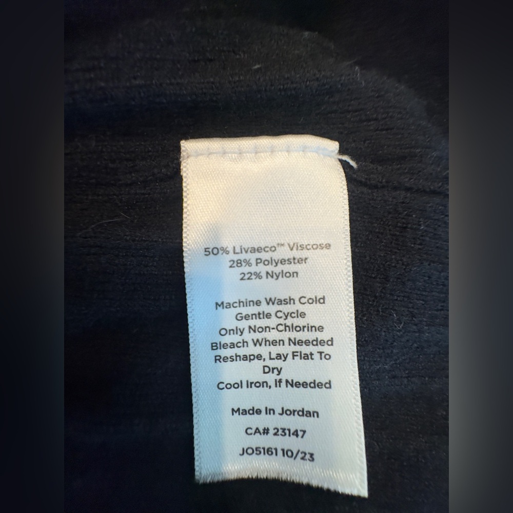 Talbots Black Ribbed Long Cardigan - Picture 4 of 6